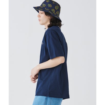 アウトラインクロッククルーネック半袖Tシャツ （ダークグリーン）｜詳細画像