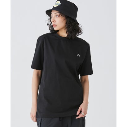 アウトラインクロッククルーネック半袖Tシャツ （ダークグリーン）｜詳細画像