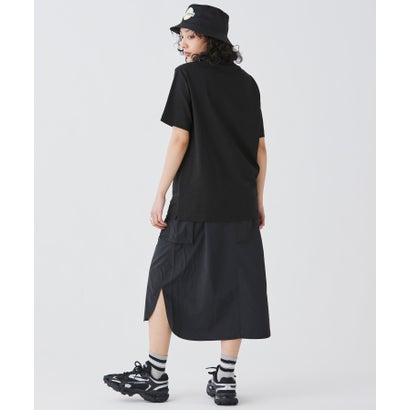 アウトラインクロッククルーネック半袖Tシャツ （ダークグリーン）｜詳細画像