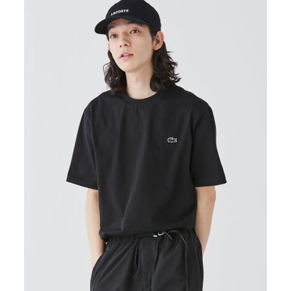 アウトラインクロッククルーネック半袖Tシャツ （ダークグリーン）｜詳細画像