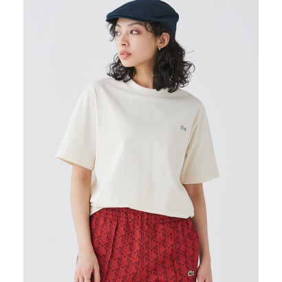 アウトラインクロッククルーネック半袖Tシャツ （ダークグリーン）｜詳細画像