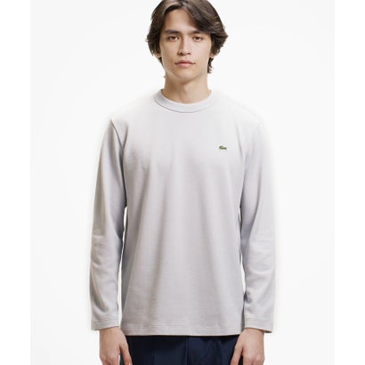 ラコステ LACOSTE クラシックフィット ビッグピケ ロングスリーブTシャツ （ライトブラウン）｜詳細画像