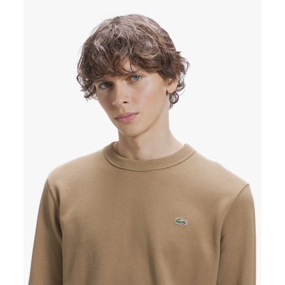 ラコステ LACOSTE クラシックフィット ビッグピケ ロングスリーブTシャツ （ライトブラウン）｜詳細画像