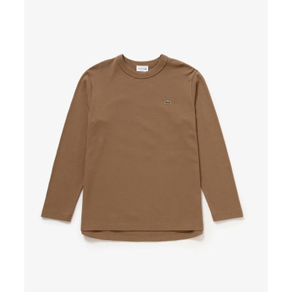 ラコステ LACOSTE クラシックフィット ビッグピケ ロングスリーブTシャツ （ライトブラウン）｜詳細画像