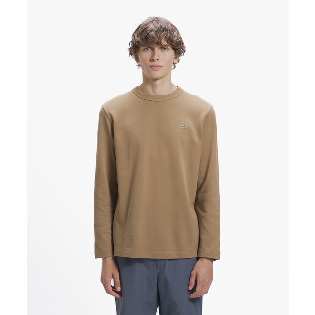 クラシックフィット ビッグピケ ロングスリーブTシャツ （ライトブラウン）
