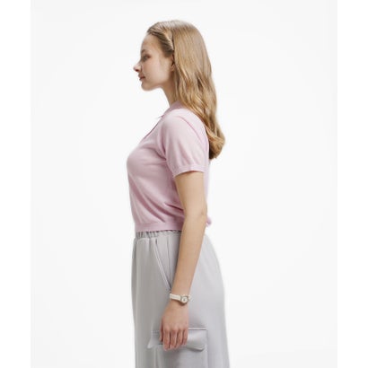ラコステ LACOSTE シアーラメニットポロシャツ （ベージュ）｜詳細画像