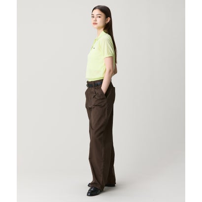 ラコステ LACOSTE シアーラメニットポロシャツ （ベージュ）｜詳細画像