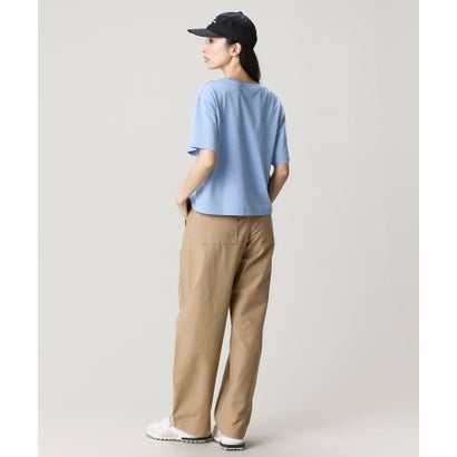 ラコステ LACOSTE クロップド丈 ピグメントダイTシャツ （ブラック）｜詳細画像