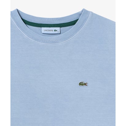 ラコステ LACOSTE クロップド丈 ピグメントダイTシャツ （ブラック）｜詳細画像