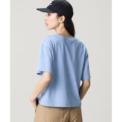 ラコステ LACOSTE クロップド丈 ピグメントダイTシャツ （オフホワイト）｜詳細画像
