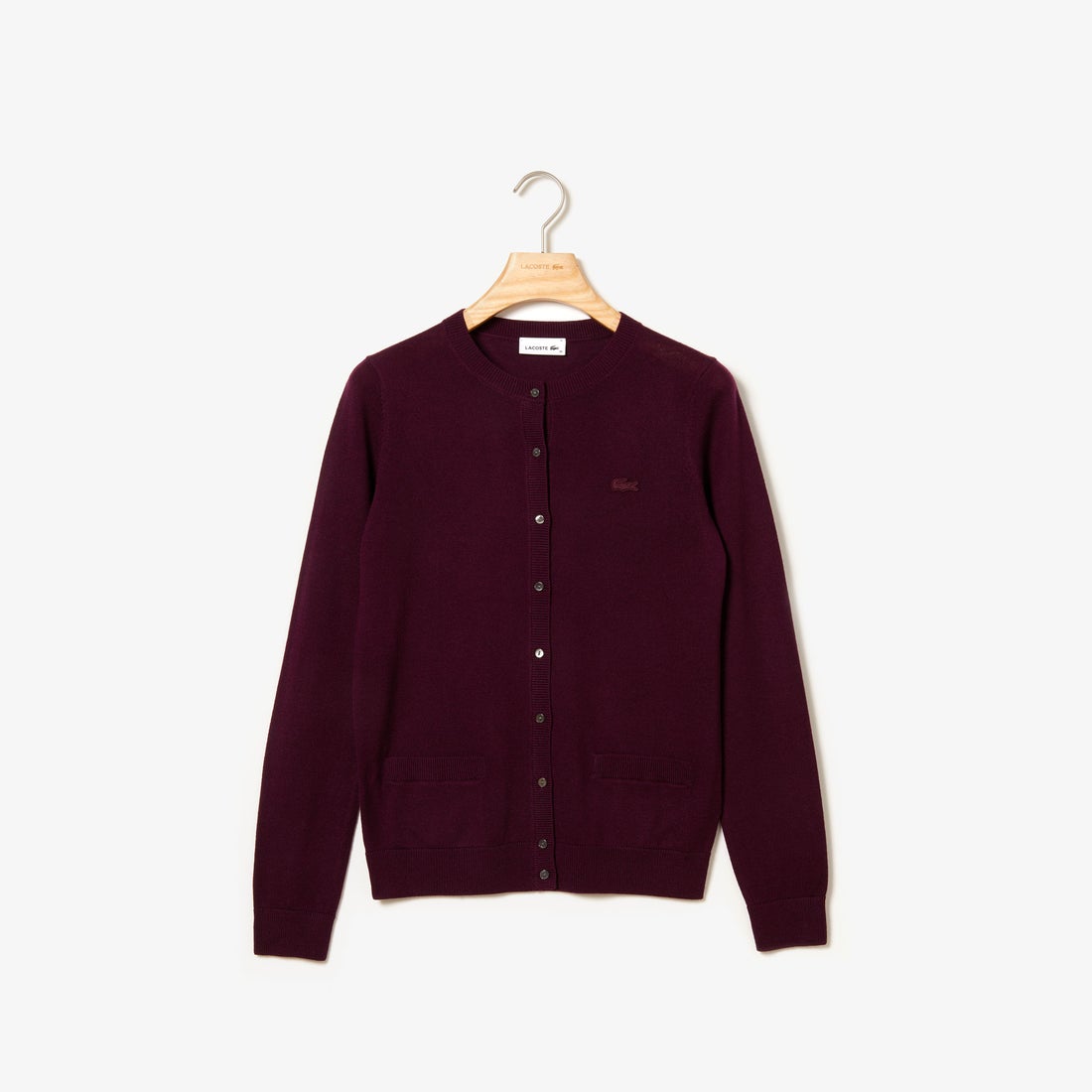 ラコステ LACOSTE メリノエクストラファインニットカーディガン （バー 