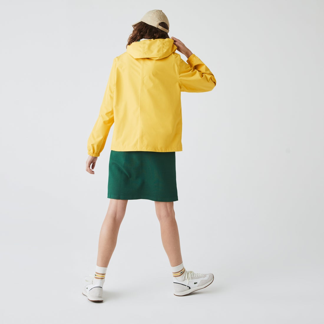 ラコステ LACOSTE 配色ジップ撥水レインジャケット （ネイビー 