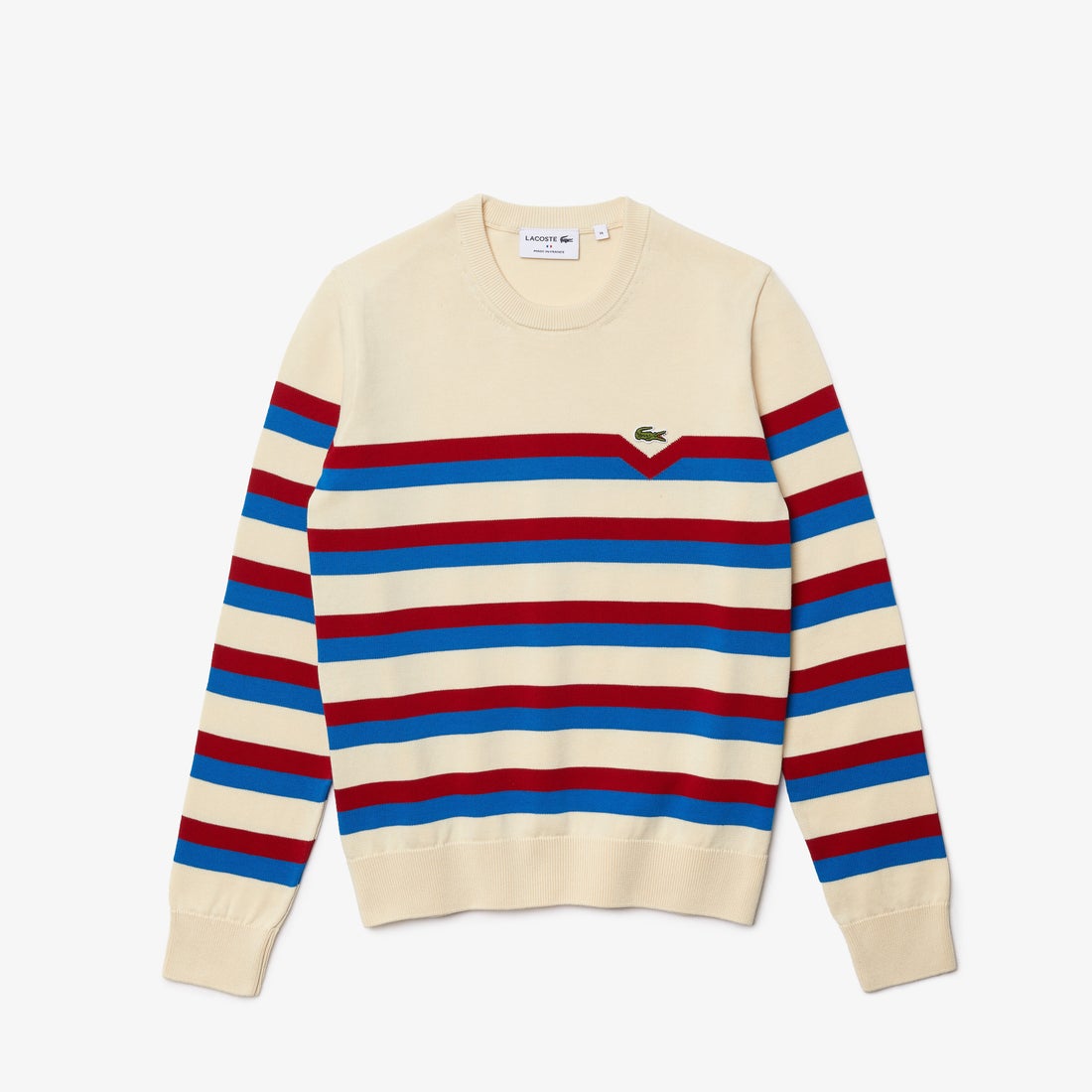 ラコステ LACOSTE メイド・イン・フランス 切り替えラインオーガニック 