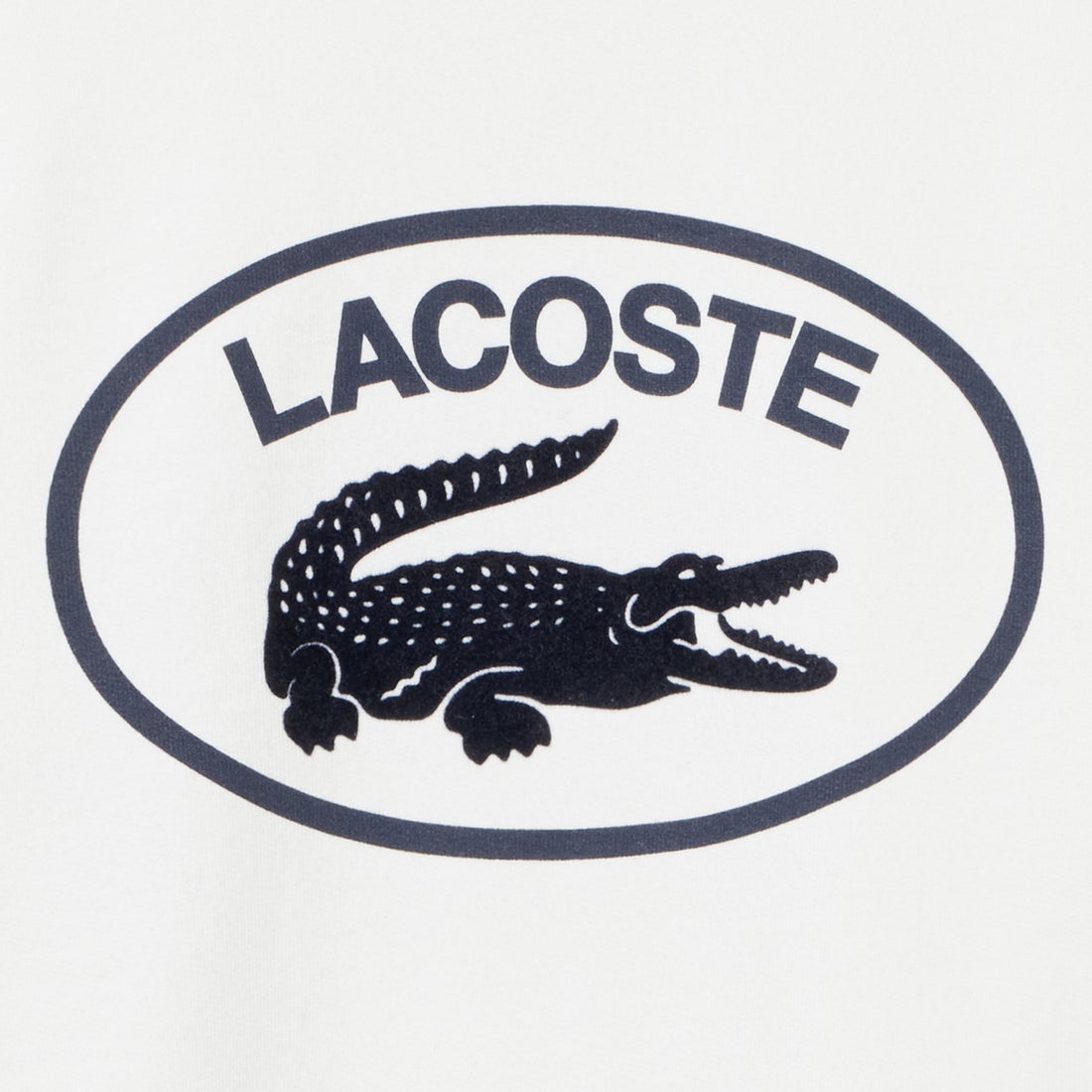 ラコステ LACOSTE ラウンドラージクロッククルーネックスウェットシャツ （ホワイト）