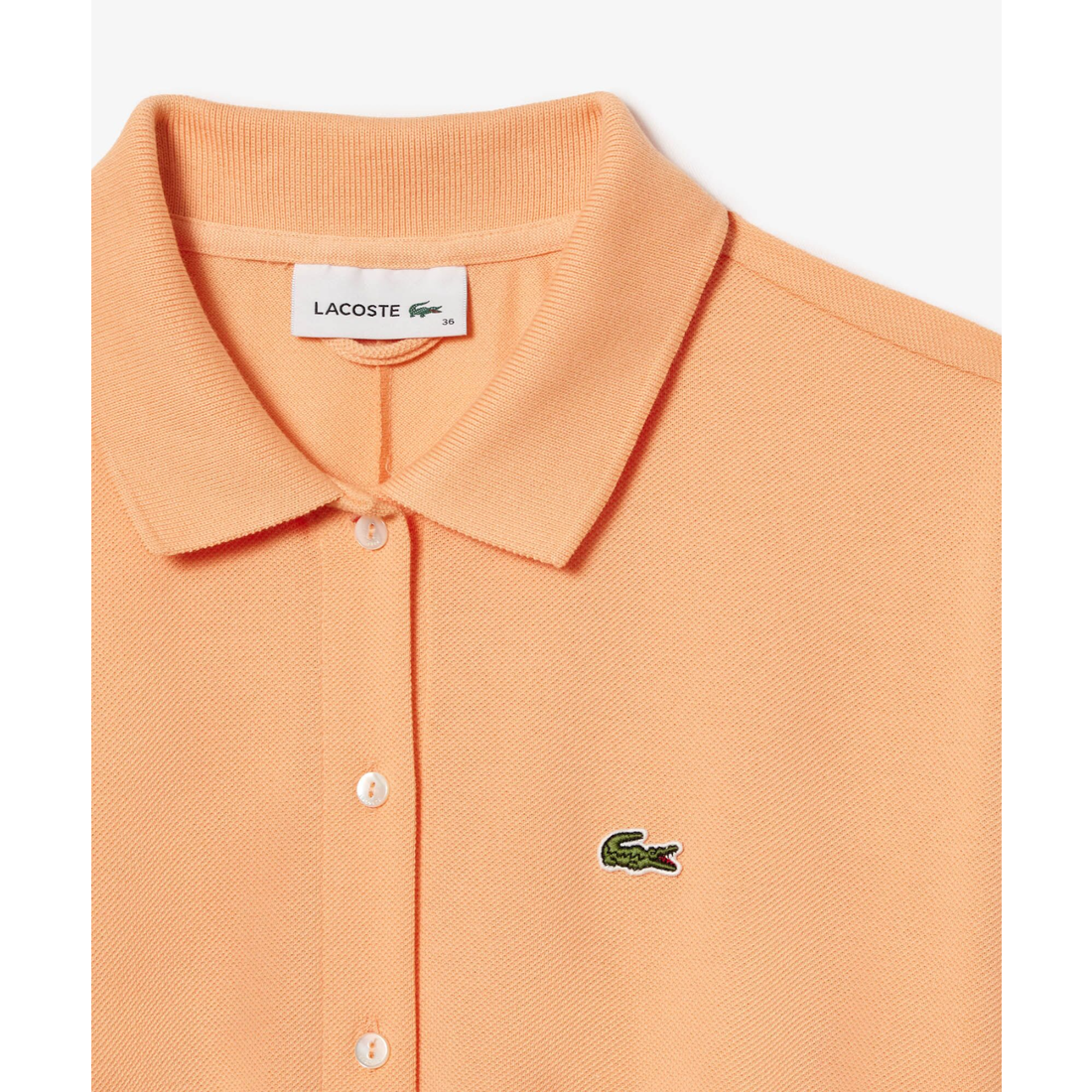 ラコステ LACOSTE 鹿の子地シャツドレス （アイボリー） -アウトレット 