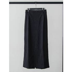 ランダムジャガードナロースカート≪洗濯機で洗える≫ （ブラック）