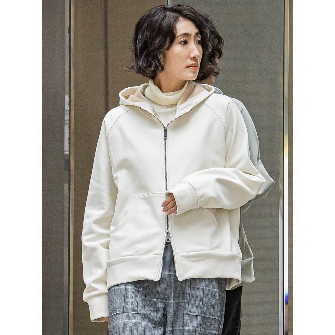 ラ エフ la.f… 【WEB限定】裏起毛パーカー≪洗濯機で洗える≫ （オフ 