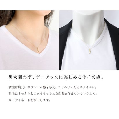 ララクリスティー LARA Christie ペンダントトップ 数字 ナンバー レディース メンズ K18 プラチナ チャーム ネックレス 3 （イエローゴールド/ナンバー3）｜詳細画像