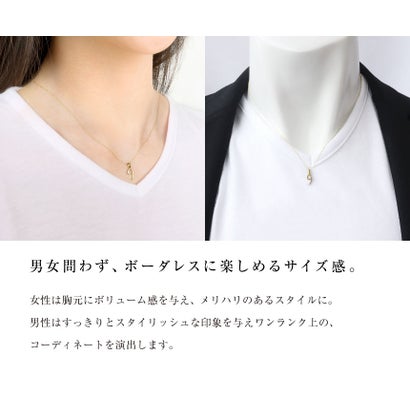ララクリスティー LARA Christie ペンダントトップ 数字 ナンバー レディース メンズ K18 プラチナ チャーム ネックレス 9 （イエローゴールド/ナンバー9）｜詳細画像