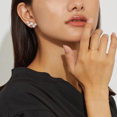 ララクリスティー LARA Christie ブレスレット レディース ブランド ペタル チェーン  ゴールド K18 18金 幅1.2mm （イエローゴールド）｜詳細画像