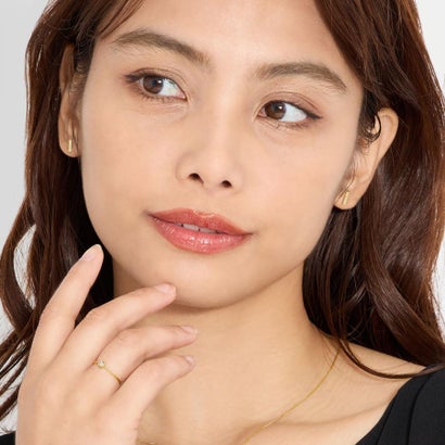 ララクリスティー LARA Christie ピアス レディース プラチナ 地金 バー デザイン K18 イエローゴールド （K18イエローゴールド）｜詳細画像