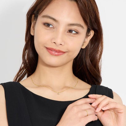ララクリスティー LARA Christie ピアス レディース プラチナ 地金 バー デザイン K18 イエローゴールド （K18イエローゴールド）｜詳細画像