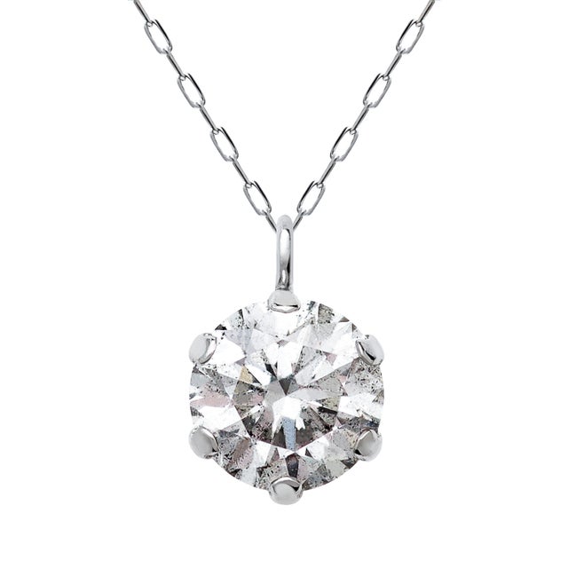 ネックレス ソリティア ダイヤモンド 0.5ct 1粒 pt900 プラチナ （プラチナ）