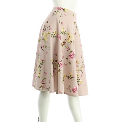 LARA FASHION ◆淡いピンクにフローラル柄の春色フレアスカート｜詳細画像