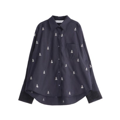 ラグナムーン LAGUNAMOON 【周年限定】ビジューレースデザインシャツ （ホワイト）｜詳細画像