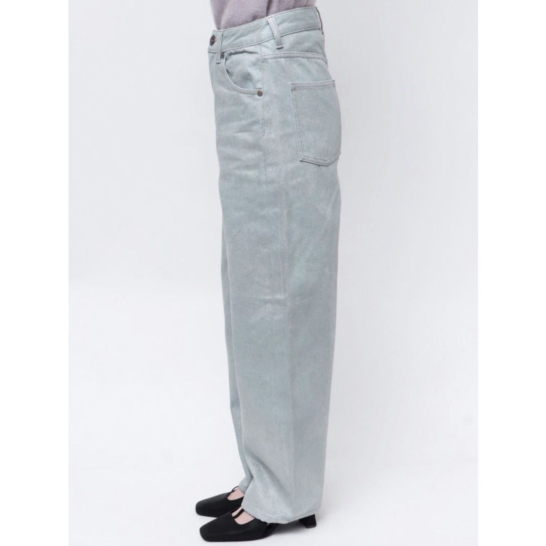 ラグナムーン LAGUNAMOON フォイルコクーンデニムパンツ アイスブルー -ファッション通販 FASHION WALKER