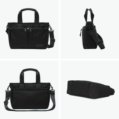 ランバン オン ブルー LANVIN en Bleu トートバッグ メンズ トート 小さめ ブランド 大人 上品 ショルダーバッグ 手持ち 斜め掛け 肩掛け ファスナー 軽量 横型 2WAY B5 撥水 フレーズ ドライビングトート 527501 （コン）｜詳細画像