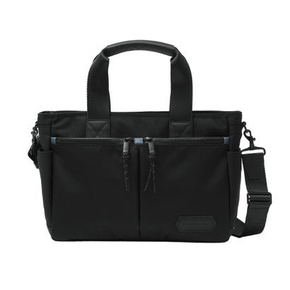 ランバン オン ブルー LANVIN en Bleu トートバッグ メンズ トート 小さめ ブランド 大人 上品 ショルダーバッグ 手持ち 斜め掛け 肩掛け ファスナー 軽量 横型 2WAY B5 撥水 フレーズ ドライビングトート 527501 （ベージュ）｜詳細画像