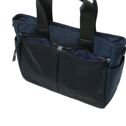 ランバン オン ブルー LANVIN en Bleu トートバッグ メンズ トート 小さめ ブランド 大人 上品 ショルダーバッグ 手持ち 斜め掛け 肩掛け ファスナー 軽量 横型 2WAY B5 撥水 フレーズ ドライビングトート 527501 （ベージュ）｜詳細画像
