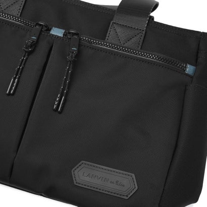 ランバン オン ブルー LANVIN en Bleu トートバッグ メンズ トート 小さめ ブランド 大人 上品 ショルダーバッグ 手持ち 斜め掛け 肩掛け ファスナー 軽量 横型 2WAY B5 撥水 フレーズ ドライビングトート 527501 （ベージュ）｜詳細画像