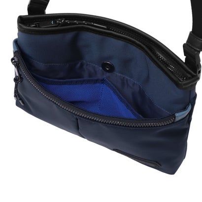 ランバン オン ブルー LANVIN en Bleu ショルダーバッグ メンズ 斜めがけバッグ 小さめ ブランド 大人 上品 ミニショルダー バッグ 横型 斜め掛け 肩掛け ファスナー 軽量 A5 撥水 フレーズ サコッシュ 527101 （コン）｜詳細画像