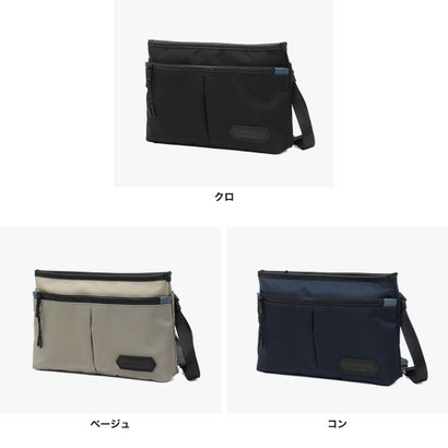 ランバン オン ブルー LANVIN en Bleu ショルダーバッグ メンズ 斜めがけバッグ 小さめ ブランド 大人 上品 ミニショルダー バッグ 横型 斜め掛け 肩掛け ファスナー 軽量 A5 撥水 フレーズ サコッシュ 527101 （コン）｜詳細画像