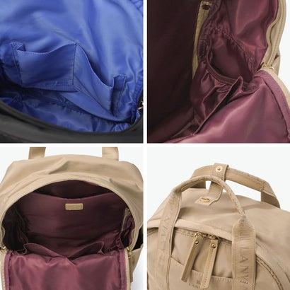 ランバン オン ブルー LANVIN en Bleu リュック レディース 軽量 ビジネス バッグ 小さめ A4 おしゃれ PC 2WAY ハンドル ポーチ付き きれいめ かわいい 大人 通勤 通学 大学生 リュックサック ルプリエ 485110 （ベージュ）｜詳細画像
