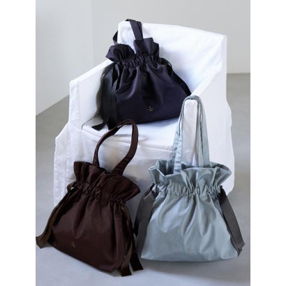 ランバン オン ブルー LANVIN en Bleu グログランギャザートートバッグ （ブルー系）｜詳細画像