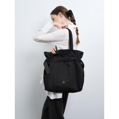ランバン オン ブルー LANVIN en Bleu グログランギャザートートバッグ （ライトグリーン）｜詳細画像