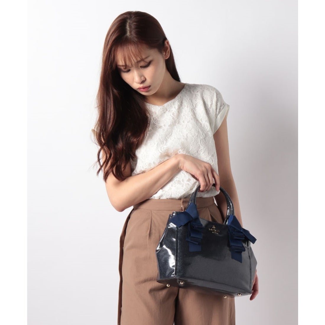 LANVIN en Bleu オルセー 2wayショルダーバッグ ライトブルー2