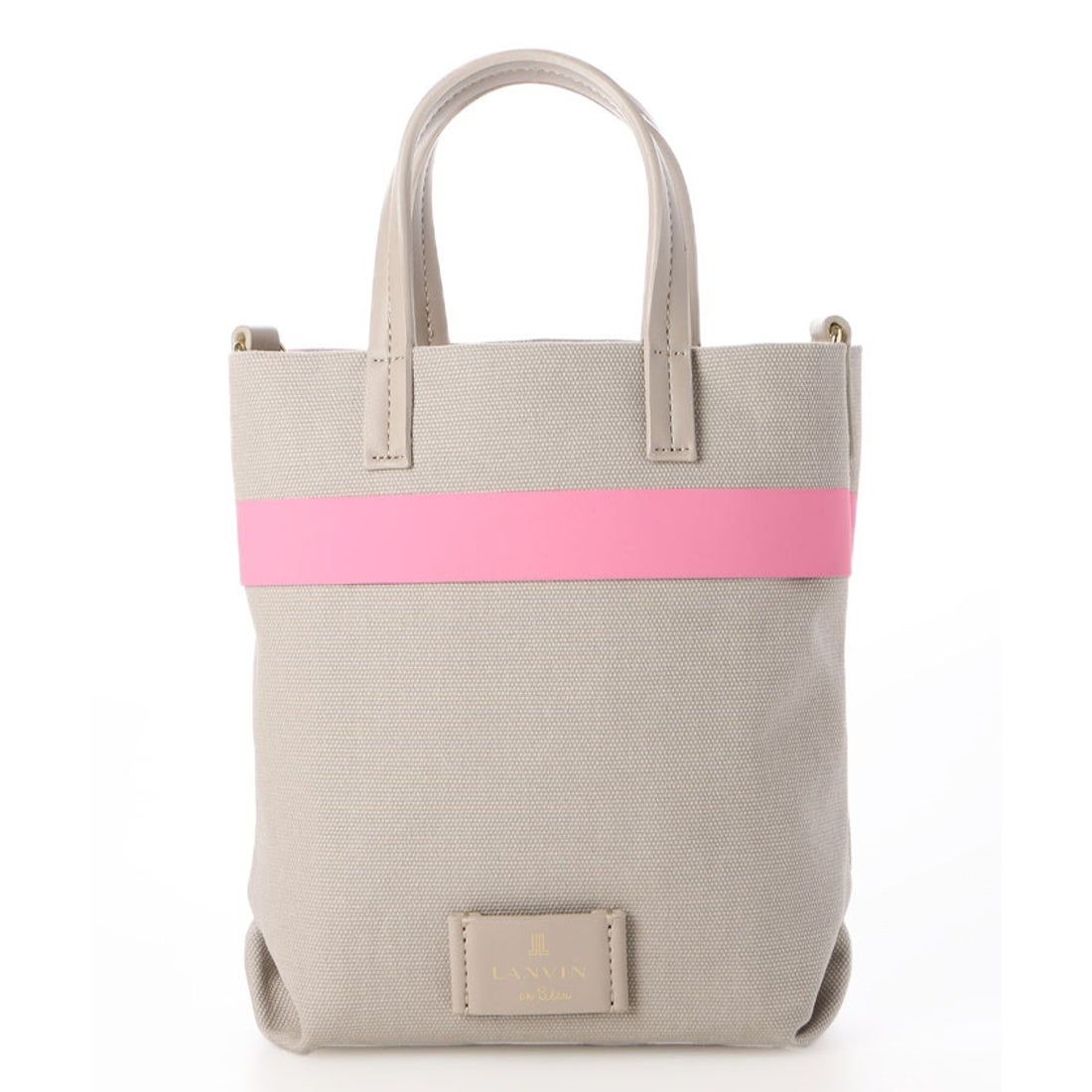 LANVIN en Bleu セイラー 2wayトートバッグ グレー -waja bazar - 海外