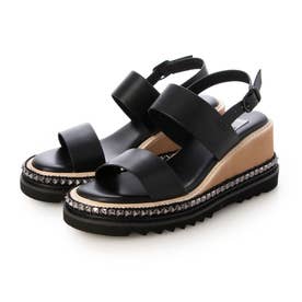 ランバン オン ブルー LANVIN en Bleu スタッズソールウェッジサンダル