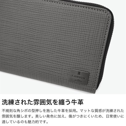 限定モデル 財布 長財布 メンズ ブランド 本革 革 レザー 牛革 ラウンドファスナー 小銭入れあり おしゃれ 大人 別注 限定 ゼット ラウンド長札 3130 （クロ）｜詳細画像