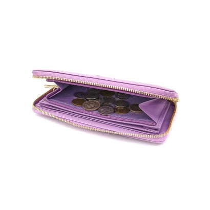 ランバンオンブルー 財布 長財布 レディース レディース長財布 大容量 ブランド 本革 大人 女性 かわいい シンプル ラウンドファスナー 軽量 リュクサンブール ラウンド札入れ 480119（ペールピンク）｜詳細画像