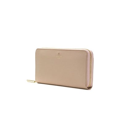 ランバンオンブルー 財布 長財布 レディース レディース長財布 大容量 ブランド 本革 大人 女性 かわいい シンプル ラウンドファスナー 軽量 リュクサンブール ラウンド札入れ 480119（ペールピンク）｜詳細画像