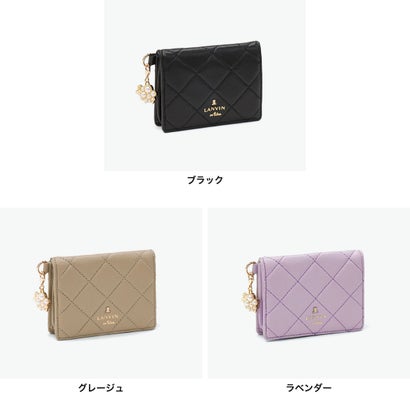 コインケース レディース 小銭入れ 羊革 ブランド 女性 おしゃれ キルティング ミニ ウォレット 財布 ボックス型 小銭 カード 軽量 レザー 革 エミリー BOX小銭入れ 485133 （ラベンダー）｜詳細画像