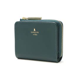 財布 二つ折り財布 二つ折り レディース レディース財布 ブランド 本革 大人 女性 かわいい シンプル 使いやすい 二つ折 軽量 リュクサンブール 二つ折りLF札入れ 480453 （ディープグリーン）