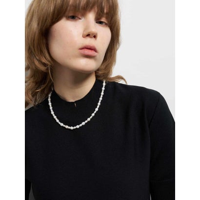 ランバン オン ブルー LANVIN en Bleu メタル×淡水パール2WAYネックレス （オフホワイト）｜詳細画像