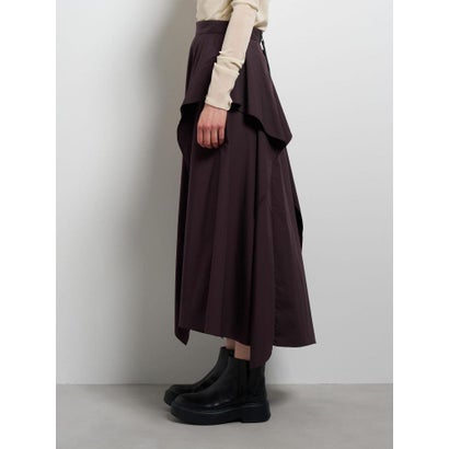 タイプライター2WAYスカート （ボルドー）｜詳細画像