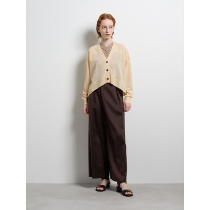 Vネックショートカーディガン （ブルー系）｜詳細画像
